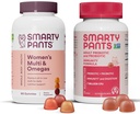 SmartyPants Women's Multivitamin and Probiotic Immunity Bundle: Omega 3 Fish Oil (EPA/DHA), Methylfolate, CoQ10, Vitamin D3, C, Digestive &amp; Immune Support Supplement (30 Day Supply)