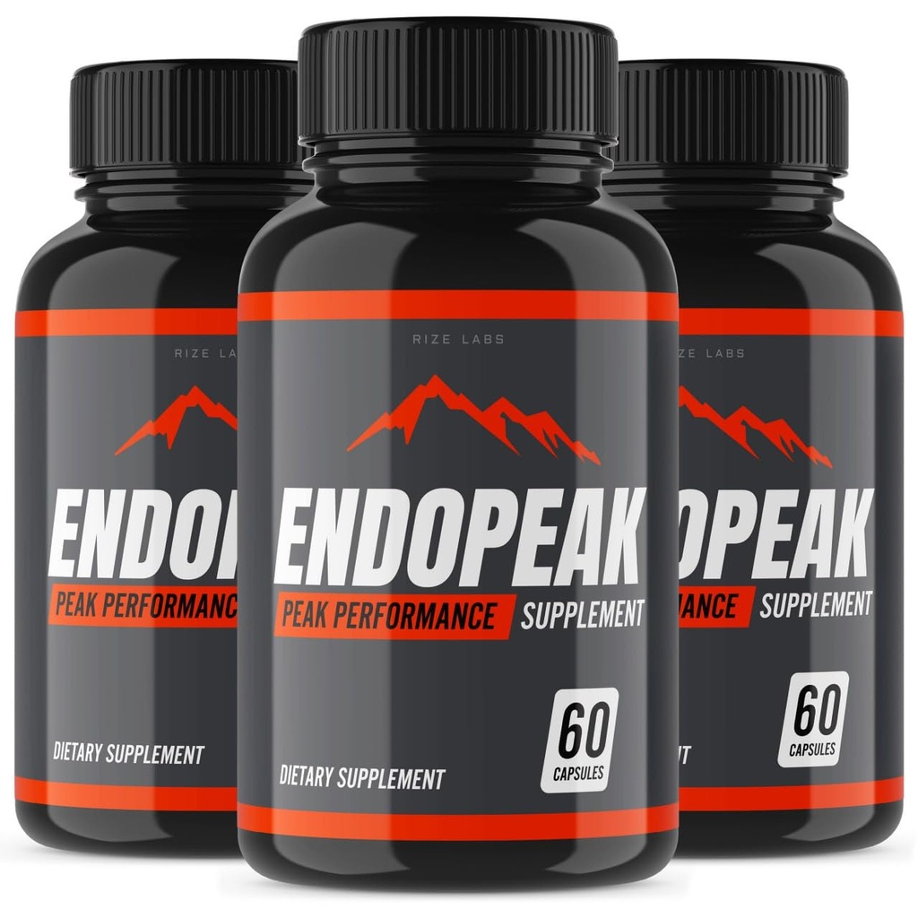 Endopeak Peak Performance Capsules for Men, Maximum Strength, Ultra Pure Non-GMO Vegan Supplement, Advanced Formula (180 Capsules)
