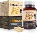 NaturaNectar - Ultimate Bee Propolis Capsules - NSF Contenidos certificados - Rojo Brasileño, Marrón, &amp; Verde - Suplemento libre de gluten con Flavonoides - Naturalmente Fuentedo a través de la apicultura ética (60pcs.)
