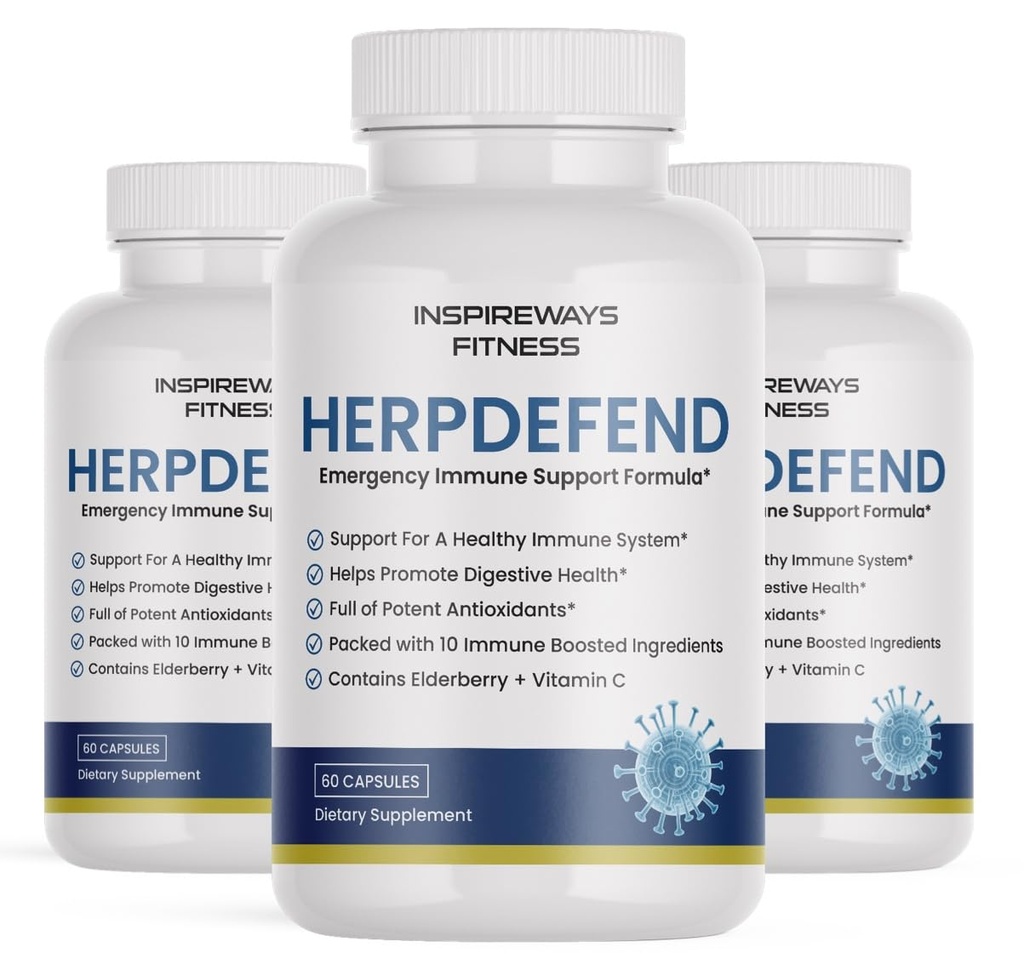 HerpDefend Ultra Strength Advanced Daily Immune Support Formula (180 Capsules)
