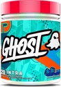 GHOST Intra Workout Powder, Blue Raspberry - BCAAs, " EAAs, Nootropics " Hydration - Essential & Branch Chain Amino Acids, Supports Muscle Recovery & Focus - Pre, Intra " Post Workout Powders