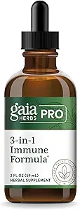 GAIA HERBS PRO 3-in-1 Immune Formula - Immune System Support Supplement* - Liquid Supplement with Astragalus Root " Schisandra Berry - 2 fl oz (44 Servings)