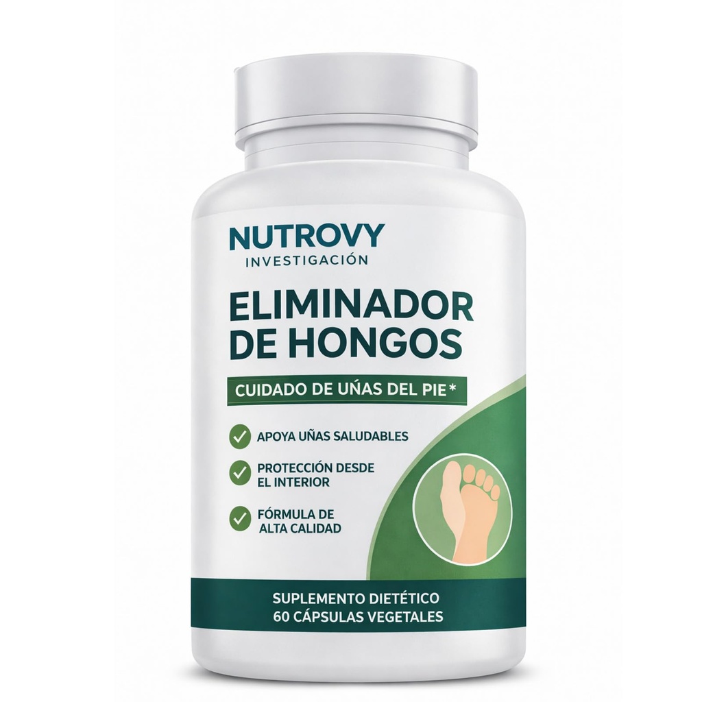 Nutrovy Eliminador de Hongos, Resuelve Tus problemas de dentro afuera, 60 Capsules