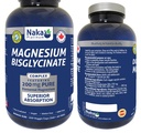 Naka Platinum Magnesium Bisglycinate, Superior Absorption, 200 Mg Pure Elemental Magnesium 300 count