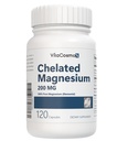 Chelated Magnesium Bisglycinate, 200mg, 120 Vegan Capsules, 60 Servings, Gluten Free, Non-GMO, and Vegetarian Friendly