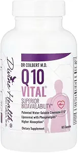 Divine Health Dr. Colbert MD Q10 Vital 100mg CoQ10 | Riboflavin | Thiamine | 60 Capsules