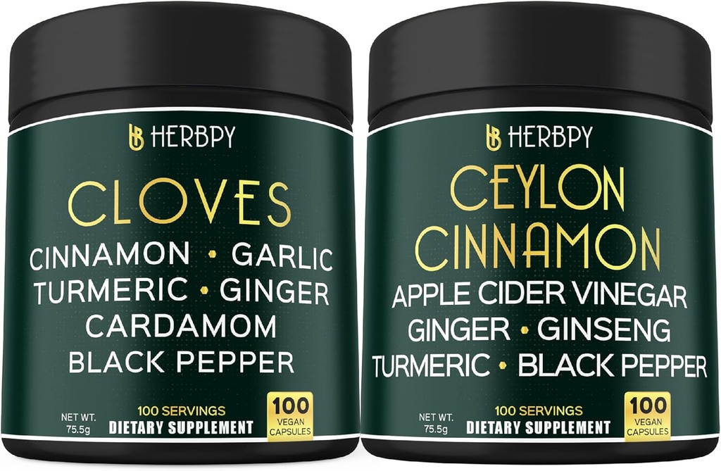 Bundle 7in1 Cloves Suplemento &amp; 6in1 Premium Ceylon Cinnamon Suplementos