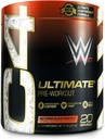 Cellucor C4 Ultimate x WWE Pre Workout Powder Nectarine Guava Knockout - Sugar Free Preworkout Energy Supplement for Men & Women - 300mg Caffeine + 3.2g Beta Alanine + Patented Creatines - 20 Servings
