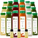 5 Day Juice Cleanse by Raw Fountain, All Natural Raw Detox Cleanse, Juicing for Body Rest, Cold Pressed Juice Fast, Great Way to Jumpstart a Healthier, Diet 30 Bottles 12oz, 5 Ginger Shots