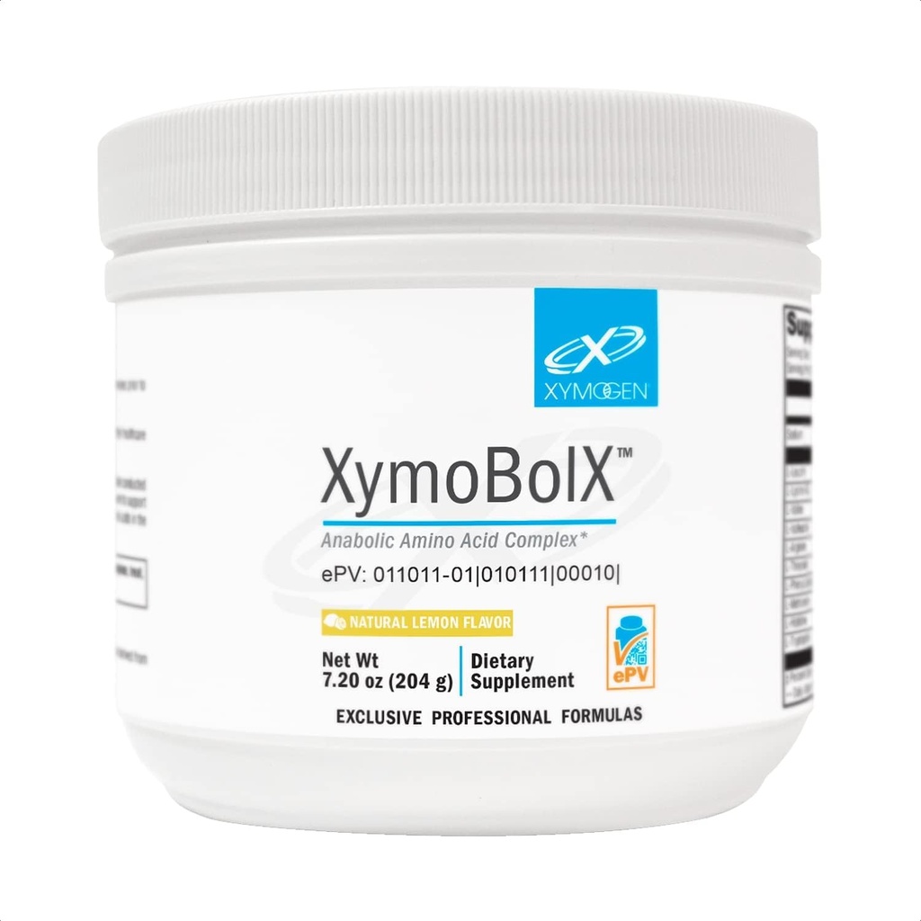 XYMOGEN XymoBolX - Amino Acids - BCAA Powder to Support Muscle Recovery - L-Arginine, L-Leucine, L-Methionine & L-Tryptophan - Gluten-Free, Vegan & Non-GMO - Lemon Flavor - 30 Servings