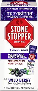 Stone Stopper Drink Mix, Wild Berry, Kidney Stone Prevention, Calcium Oxalate Protector, Alkali Citrate Support, Desarrollado por los urólogos para mejorar la higiene y apoyar la salud del riñón, 7 Day Supply