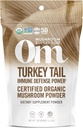 Om Mushroom Superfood Turquía Tail Organic Mushroom Powder, 3.5 onzas, 50 servidos, Immune Support, Polysacchrides, Beta-Glucans, Gut Health & Holistic Defense Mushroom Suplemento