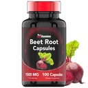 Beet Root Capsules 1500 Mg - 100 Capsules ¦ Beet Root Powder Extract Capsules ← No Gluten-Free Silencio Producido en Los EE.UU.