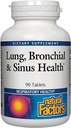 Factores naturales Pulmón, Bronchial " Sinus Health Supplement - Supports Lung " Sinus Health - Supports Healthy Lung Tissue " Mucus Consistency - 90 Tablets (90 Servings)