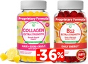 Lunakai Collagen " Biotin Gummies Bundle - Vitaminas para el cabello, la piel y la apariencia juvenil - Suplementos de proteínas anti envejecimiento no transgénicos para mujeres de 30 días
