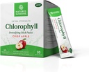 Sunshine Chlorophyll Stick Packs: Supercarga tu Detox y Boost Gut Health en Conveniente, Delicious Stick Packs (Crisp Apple)