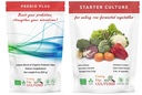 Culturas de borde de corte Prebio Plus Powder de fibra prebiótica Best Custom Blend of Organic Prebiotic Fibers Suplemento dietético 8 oz
