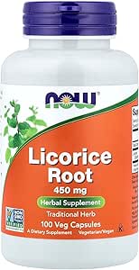 AHORA Alimentos, Licorice Root 450mg 100 CAPS