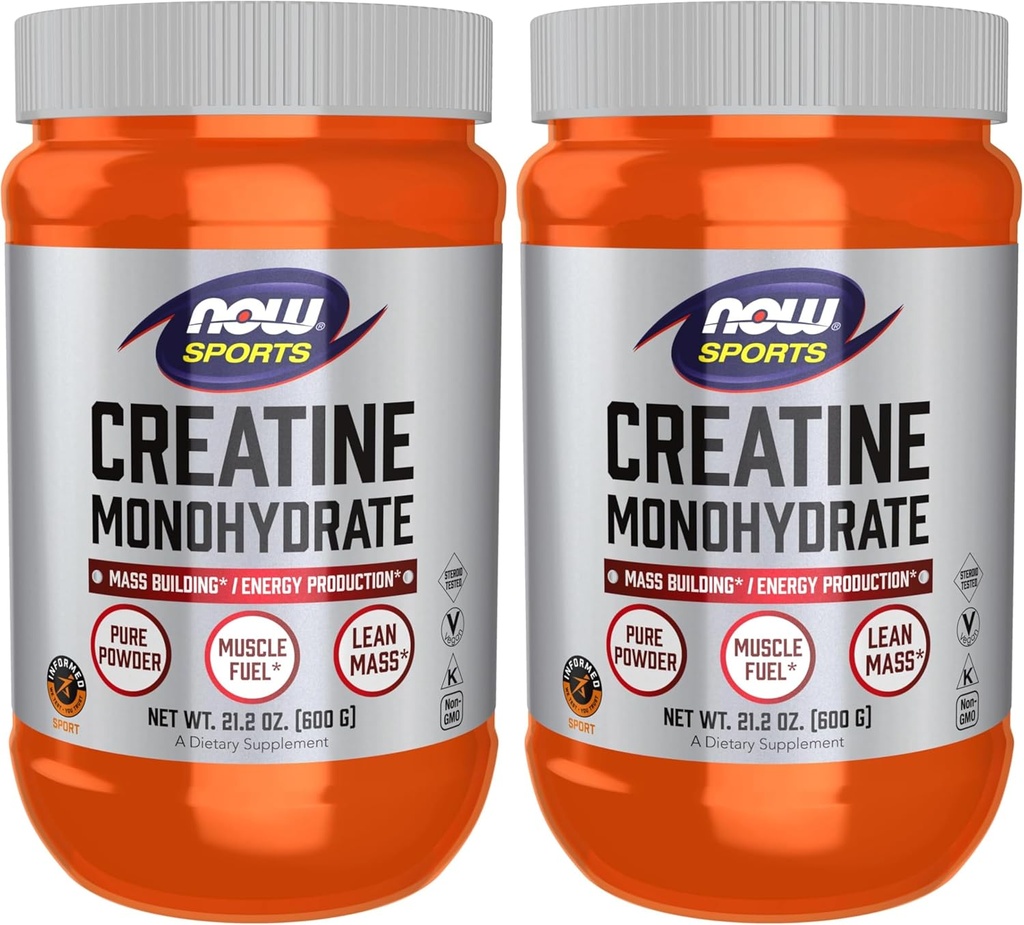 AHORA Nutrición Deportiva, Polvo de Monohidrato de Creatina, Construcción de Masa*/Producción de Energía*, 21.2-Once (Pack of 2)
