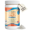 Dr. Liz Cruz Super Salts - Electrolitos, Hidrating Powder w/ Sodium, Magnesium, Calcio, Potasio, Curbs Cravings, No Sugar o Sabor Artificial