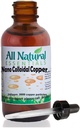 Nano Colloidal Minerals Suplemento Liquid Colloidal Copper Mineral 2oz 240ppm Bottle Kosher Copper todo natural para Adultos, Hombres, Mujeres, Niños (Dropper)