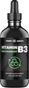 Vitamina B3 Niacinamida Líquida - Forma no Flush de B3 Niacina - Vitamina Conveniente B3 Niacinamida gotas para Mujer y Hombre - Fácil de Tragar 2oz (60ml)