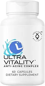 UltraVitality Longevity Support Fórmula – Fisetin, Curcumin, Quercetin &amp; Beta-Glucan – Apoya el envejecimiento saludable celular y cognitivo – 60 cápsulas