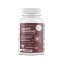 Rawleigh Sharp Thinking: 60 cápsulas, Focus, Clarity, Memory Support, 3 nootropics, DMAE Bitartrate, Bacopa Monnieri, Phosphatidylserine, DHA &amp; Vitaminas A, C, D, E, B-Complex