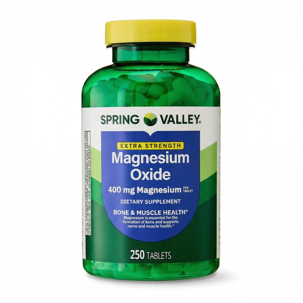 Magnesium 400mg – 250 Tablets, High Potency Magnesium Supplement, Daily Magnesium Tablets for Bone, Nerve, Muscle and Heart Support (Pack of 1)