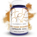 Nootropics Depot Lions Mane Mushroom Capsules ← 500mg TEN 60 Conde Silencio Hericium erinaceus TEN TODO EL AFECTO DE AFECTOS Extracto ANTERIOR Salud cerebral Suplemento ANTE Neuroprotective + Boost Mood