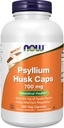 AHORA Alimentos Suplementos, Psyllium Husk Caps 700 mg con 50 mg de Apple Pectin, Salud Intestinal*, 360 cápsulas Veg