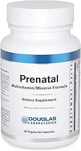 Douglas Laboratories Prenatal ← Vitaminas y Minerales Esenciales para Apoyar la Salud Materna Durante el Embarazo* Silencio 60 Capsules