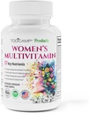 Complejo minero multivitamínico femenino con extractos de base vegetal - Esquí de pelo y uñas Vitaminas - Multivitamina fundacional para las mujeres - 30 días de suministro