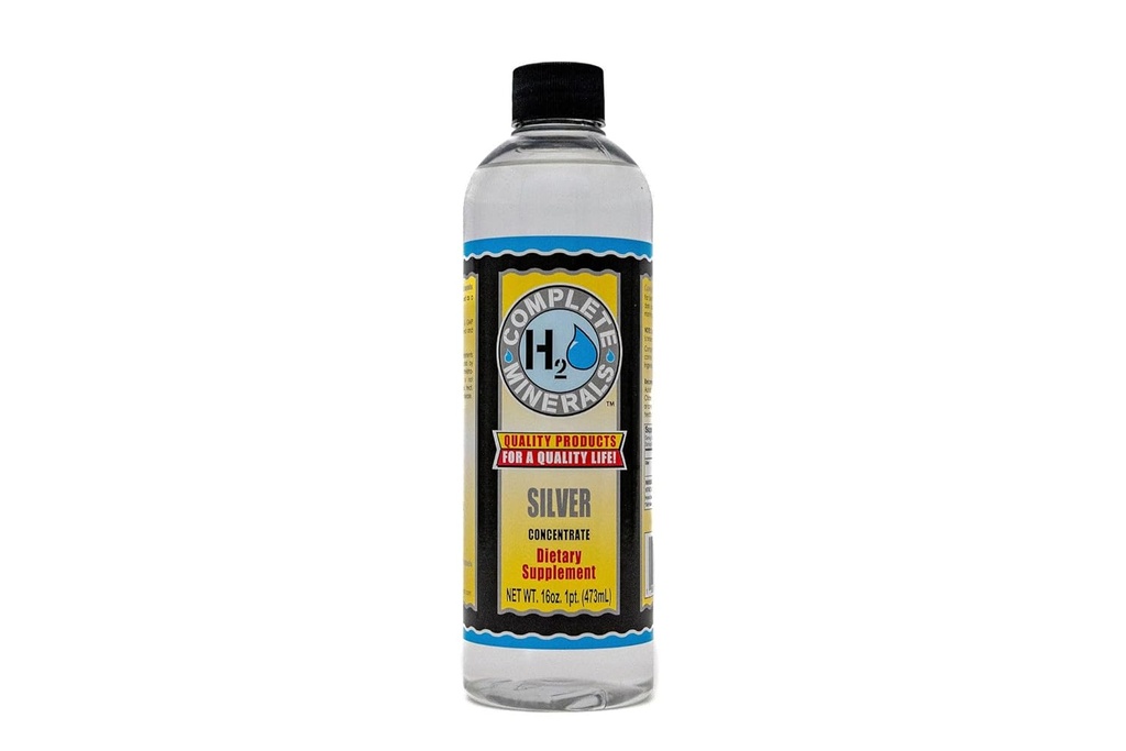 Completa H2O Minerals Super Silver 100 ppm Concentrated Angstrom Bioavailable Ionic Silver Water - Potent Strength 16 fl. oz.
