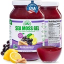 Wildcrafted Irish Sea Moss Gel Silencioso Hecho en EE.UU.   Rich in Vitamins & Minerals Silencio Sea Moss Gel Raw ← Suplemento Nutricional Silencioso Elderberry (16 oz)
