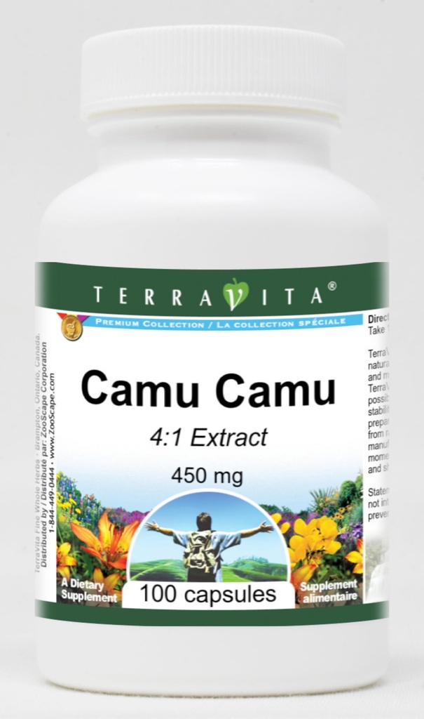 Terravita Camu Camu 4:1-450 mg (100 capsules, ZIN: 519481)
