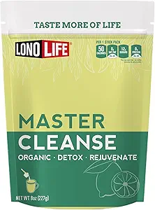 Cleanse Co- Master Cleanse Lemonade - Detox Lemonade Diet Powder - Orgánico, Sin gluten - 8 oz Bulk Package- 15 Servings