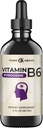 Vitamina B6 Liquid Drops - Pyridoxine hcl - Fast Absorbing - Soporte Función cerebral, sistema inmunológico, sistema nervioso y mood - 17 mg 1000% DV - Filler Free - 30 Day Supply - (2 oz) Para adultos
