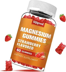 Alta Absorción Magnesio Glycinate Gummies 600mg por Serving - 60 Gummies Vegan - Promueve Relajación Saludable, Muscle, Bone, " Energy Support for Adults