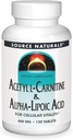 Fuente Naturales Acetyl L-Carnitina & Ácido Alfa-Lipoico 650mg- 120 Tabletas