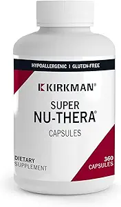 Kirkman - Super Nu-Thera - 360 Capsules - Comprehensive Multivitamin - with Vitamin B6 & Magnesium - Hypoallergenic