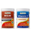 Best Naturals MSM Powder & Vitamin C Powder