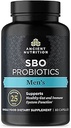 Probióticos de nutrición antiguos para hombres, Probióticos SBO 60 Ct para hombres, para Gut Health, Digestive e Immune Support, Boosts Muscle Mass and Fat Metabolism, 25 Billion CFUs* Per Serving