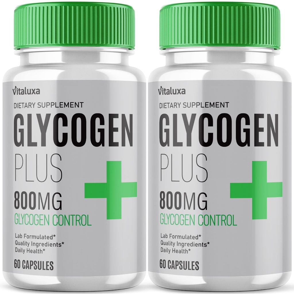 (2 Pack) Glycogen Plus 800mg Formula, Glycogen Plus + Control Now Advanced Strength Formula, GlycogenPlus Premium Natural Ingredients Balance Support Vitamin Supplement Maximum Strength (120 Capsules)