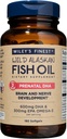 Wiley's Finest Wild Alaskan Fish Oil Prenatal DHA - 900 mg EPA y DHA Omega-3s para mujeres embarazadas y madres de enfermería - 180 Softgels (90 servicios de vitamina prenatal)