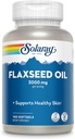 SOLARAY Flaxseed Oil 3000 mg with Omega 3 6 9, Flax Seed Softgels for Skin Health, Triple Omega Suplemento, Non-GMO, Gluten Free, Lab Verified - 60-Day Guarantee - 33 Servings, 100 Softgels