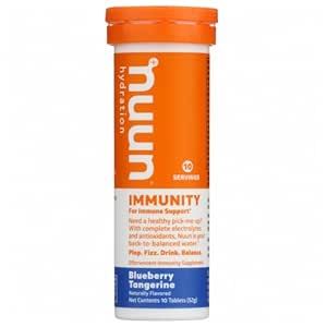 Nuun Inmunity: Blueberry Tangerine Enhanced Hydration Tablets (2-Pack of 10 Tabs each)