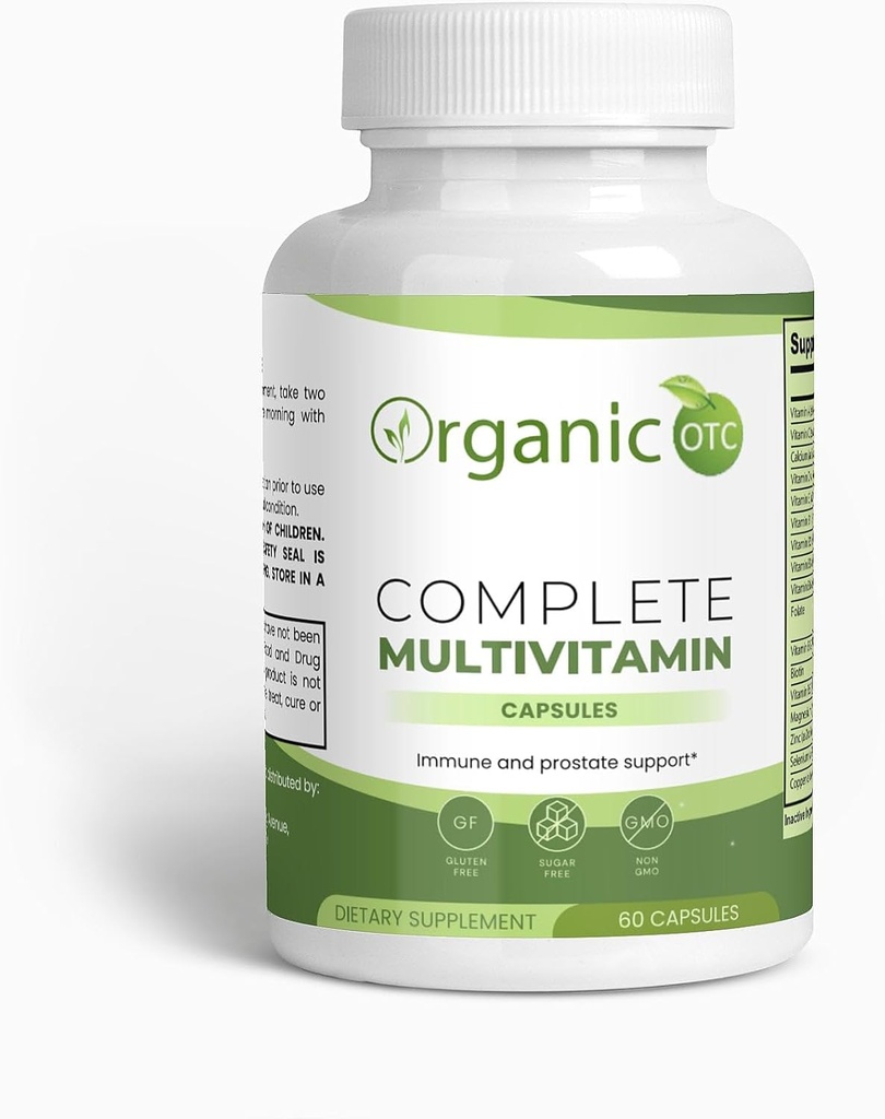 Generic Organic Complete Multivitamin - Incluye Complejo de vitamina B, Té verde, granada " Herbal Blends - Capsules vegetarianos - Mantener una vida de equilibrio - 60 cápsulas