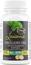 Louianna - Orgánica aceite de orégano silvestre con vitamina D, Softgel líquido cápsulas con 80 carvacrol porcentual, soporta tus huesos, inmune y Gut Health, suplementos herbales, 120 Softgels