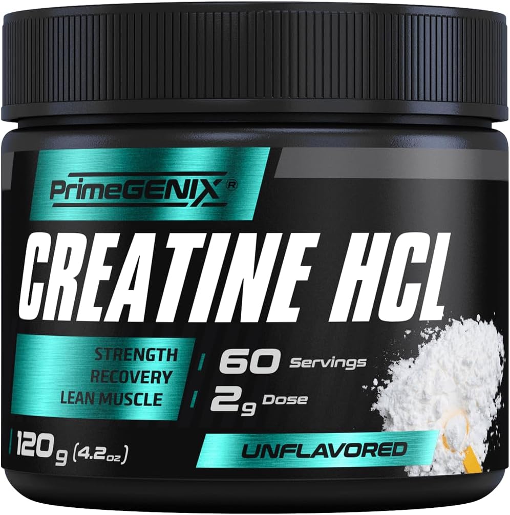Creatine HCL Powder ¦ Instant Creatine for Men in Their 40s, 50s and Beyond ← Solubilidad y Absorción mejoradas para el rendimiento del pico y la recuperación más rápida